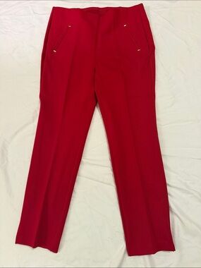 Chico's Bright Red Boot Cut Pants